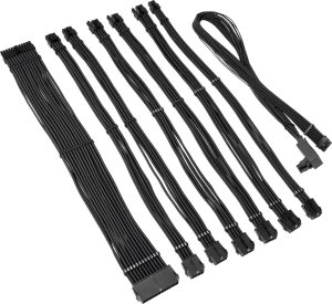 Kolink Kolink Core Pro Braided Cable Extension Kit 12V-2x6 Type 2 - Jet Black 1