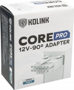 Kolink Kolink Core Pro 12V-2x6 90 Degree Adapter - Type 2, White 8