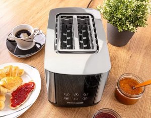 Toster Rommelsbacher Rommelsbacher Toaster Sunny TO 850 (stainless steel/black, 800 watts, for 2 slices of toast) 3