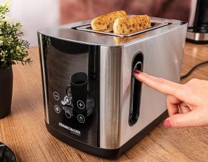 Toster Rommelsbacher Rommelsbacher Toaster Sunny TO 850 (stainless steel/black, 800 watts, for 2 slices of toast) 4