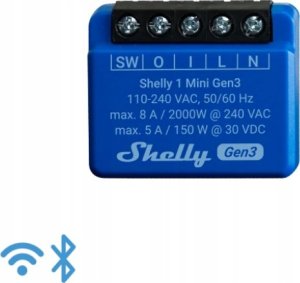 Shelly Shelly 1 Mini Gen3, relay (blue) 2