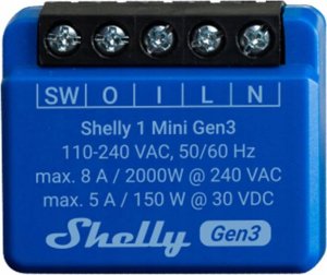 Shelly Shelly 1 Mini Gen3, relay (blue) 8
