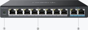 Rejestrator Reolink POE SWITCH Reolink RLA-PS1 5