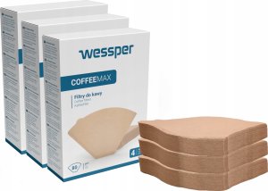 Wessper Filtry do kawy 80szt. rozmiar 4 COFFEEMAX WESSPER 3