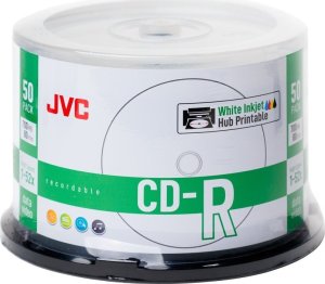 JVC JVC CD-R 700MB 52X INKJET WHITE PRINTABLE CAKE*50 701715JCK0021 2