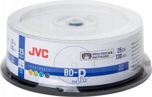 JVC JVC BD-R 25GB 6X INKJET WHITE PRINTABLE WATERPROOF PHOTO GLOSSY CAKE*25 70L71KJCK0005 3