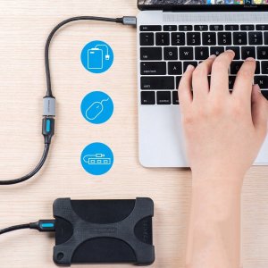 Adapter USB Vention Vention Adapter OTG USB-C 3.0 do USB-A, 15cm 2