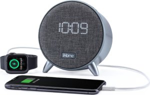 Głośnik iHome Głośnik Bluetooth + Budzik + Zegar + Ładowarka Usb + Lampka Nocna 5w1 Ihome / Ibt235 2