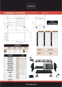 Alfa Forni Alfa Forni Modular Cooking Stn. 160x80cm Frame 2