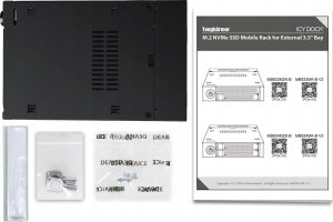Kieszeń Icy Dock IcyDock M.2 PCIe NVMe SSD Mobile Rack for external 3.5 4i 2x 8