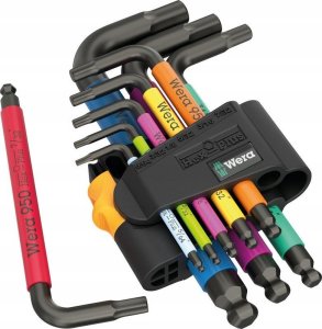 Wera Wera 950/9 Hex-Plus Multicolour Imperial 3 angle wrench set 1