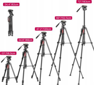 Statyw Ulanzi Statyw Monopod 183 Flat Lay Głowica Olejowa Do Aapratu Kamery / Vt-02 Select 11