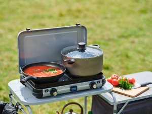 Campingaz Campingaz Camping Kitchen 2 Maxi CV, gas cooker (grey, 2 hobs 2x 1.8 kW, for CV470 Plus) 8