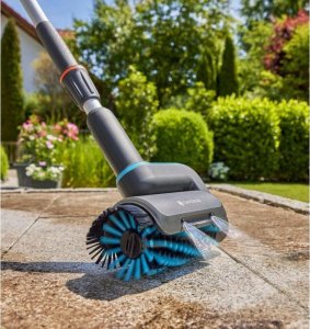 Gardena GARDENA cordless multi-cleaner AquaBrush Patio 18V P4A solo, hard floor cleaner (grey/turquoise, without battery and charger, POWER FOR ALL ALLIANCE) 11