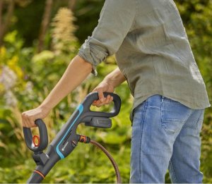 Gardena GARDENA cordless multi-cleaner AquaBrush Patio 18V P4A solo, hard floor cleaner (grey/turquoise, without battery and charger, POWER FOR ALL ALLIANCE) 12