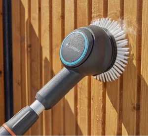 Gardena GARDENA cordless multi-cleaner AquaBrush Universal 18V P4A solo, hard floor cleaner (grey/turquoise, without battery and charger, POWER FOR ALL ALLIANCE) 11