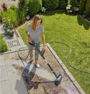 Gardena GARDENA cordless multi-cleaner AquaBrush Universal 18V P4A solo, hard floor cleaner (grey/turquoise, without battery and charger, POWER FOR ALL ALLIANCE) 13