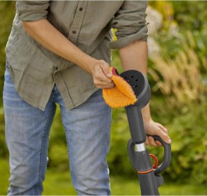 Gardena GARDENA cordless multi-cleaner AquaBrush Universal 18V P4A solo, hard floor cleaner (grey/turquoise, without battery and charger, POWER FOR ALL ALLIANCE) 14