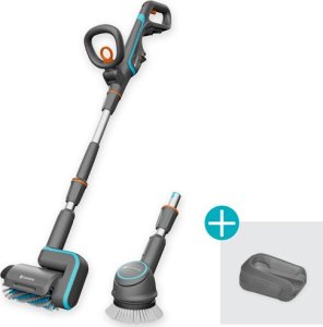 Gardena GARDENA cordless multi-cleaner AquaBrush Universal 18V P4A solo, hard floor cleaner (grey/turquoise, without battery and charger, POWER FOR ALL ALLIANCE) 16