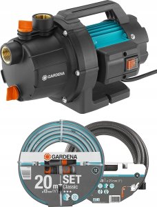 Gardena GARDENA garden pump 3000/4 BASIC set (turquoise/black, 600 watts, including suction set, classic hose) 2