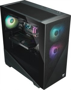 Komputer Thermaltake Hyperion V2 Black, gaming PC (black/transparent, Windows 11 Home 64-bit) 3