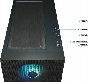 Komputer Thermaltake Hyperion V2 Black, gaming PC (black/transparent, Windows 11 Home 64-bit) 5