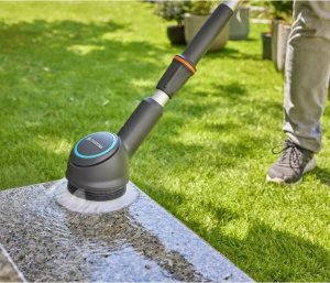 Gardena cordless multi-cleaner AquaBrush Compact 18V P4A solo, hard floor cleaner (grey/turquoise, without battery and charger, POWER FOR ALL ALLIANCE) 4