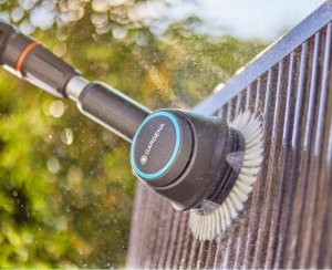 Gardena cordless multi-cleaner AquaBrush Compact 18V P4A solo, hard floor cleaner (grey/turquoise, without battery and charger, POWER FOR ALL ALLIANCE) 5