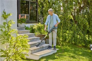 Gardena cordless multi-cleaner AquaBrush Compact 18V P4A solo, hard floor cleaner (grey/turquoise, without battery and charger, POWER FOR ALL ALLIANCE) 8