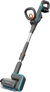 Gardena GARDENA cordless multi-cleaner AquaBrush Patio 18V P4A, hard floor cleaner (grey/turquoise, Li-Ion battery 2.5Ah P4A, POWER FOR ALL ALLIANCE) 3
