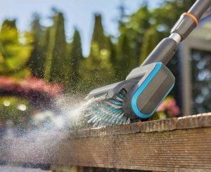 Gardena GARDENA cordless multi-cleaner AquaBrush Universal 18V P4A, hard floor cleaner (grey/turquoise, Li-Ion battery 2.5Ah P4A, POWER FOR ALL ALLIANCE) 14