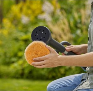 Gardena GARDENA cordless multi-cleaner AquaBrush Universal 18V P4A, hard floor cleaner (grey/turquoise, Li-Ion battery 2.5Ah P4A, POWER FOR ALL ALLIANCE) 4