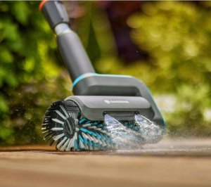 Gardena GARDENA cordless multi-cleaner AquaBrush Universal 18V P4A, hard floor cleaner (grey/turquoise, Li-Ion battery 2.5Ah P4A, POWER FOR ALL ALLIANCE) 5