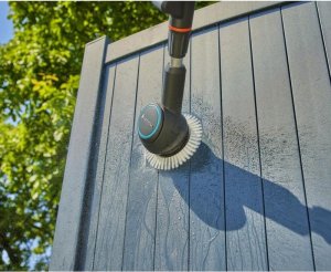 Gardena GARDENA cordless multi-cleaner AquaBrush Universal 18V P4A, hard floor cleaner (grey/turquoise, Li-Ion battery 2.5Ah P4A, POWER FOR ALL ALLIANCE) 7