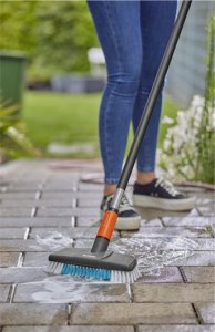 Gardena GARDENA Cleansystem washing set hard with handle M, washing brush (grey/turquoise, working width 27cm) 11