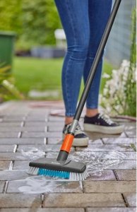 Gardena GARDENA Cleansystem washing set hard with handle M, washing brush (grey/turquoise, working width 27cm) 5