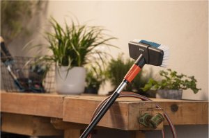 Gardena GARDENA Cleansystem washing set hard with handle M, washing brush (grey/turquoise, working width 27cm) 10