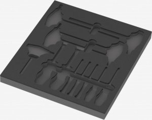 Zestaw narzędzi Wera Wera 9813 foam insert for hex screwdriver set 1, empty (black/grey, for Tool Rebel workshop trolley) 2