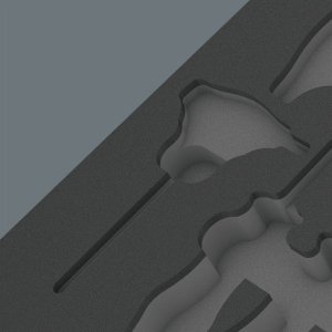 Zestaw narzędzi Wera Wera 9813 foam insert for hex screwdriver set 1, empty (black/grey, for Tool Rebel workshop trolley) 4
