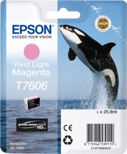 Tusz Epson Epson ink cartridge vivid light magenta T 7606 N 1