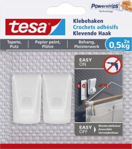 Tesa tesa Klebehaken, 0,5 kg strukturierte Oberflächen 1