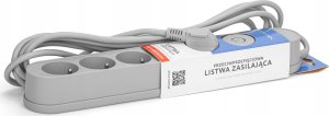 Listwa zasilająca Montis przeciwprzepięciowa 5 gniazd 1.5 m szara (MT138-1,5) 8