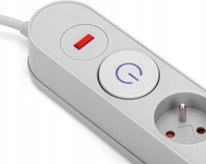 Listwa zasilająca Montis przeciwprzepięciowa 8 gniazd 3 m szara (MT139-3) 2