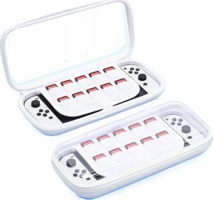 Puluz Pokrowiec Futerał Etui Case Walizka Do Konsoli Nintendo Switch Oled Lite / Przezroczysto - Biały / Tbd0603618201 1