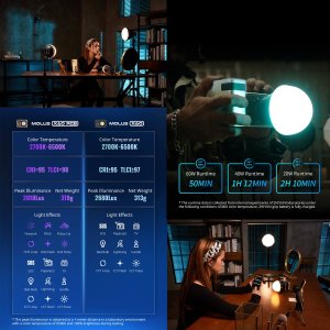 Lampa studyjna Zhiyun Molus X60 RGB Combo 15