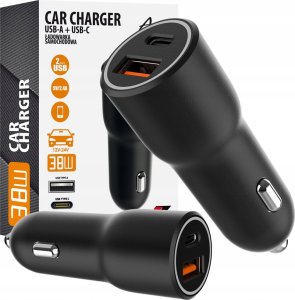 Ładowarka Art ŁADOWARKA SAMOCHODOWA PD/QC 4.0 1x USB-C 1x USB-A 38W ART 9