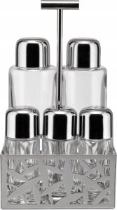 Alessi Cactus Condiment Set - oil,vinegar,S+P,spices MSA16 16