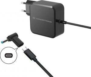 Adapter USB Conceptronic ABBY15PC02 USB-C - DC-in Czarny  (ABBY15PC02) 2