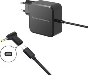 Adapter USB Conceptronic USB-C - DC-in Czarny  (ABBY15PC06) 2