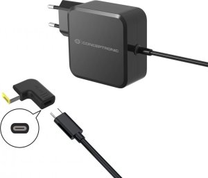 Adapter USB Conceptronic USB-C - DC-in Czarny  (ABBY15PC05) 2